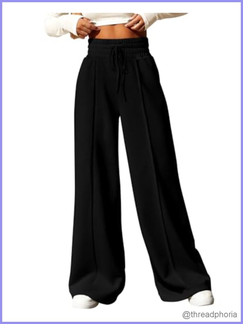 Women's High Waisted Wide Leg Sweatpants with Pockets Yoga Lounge Joggers